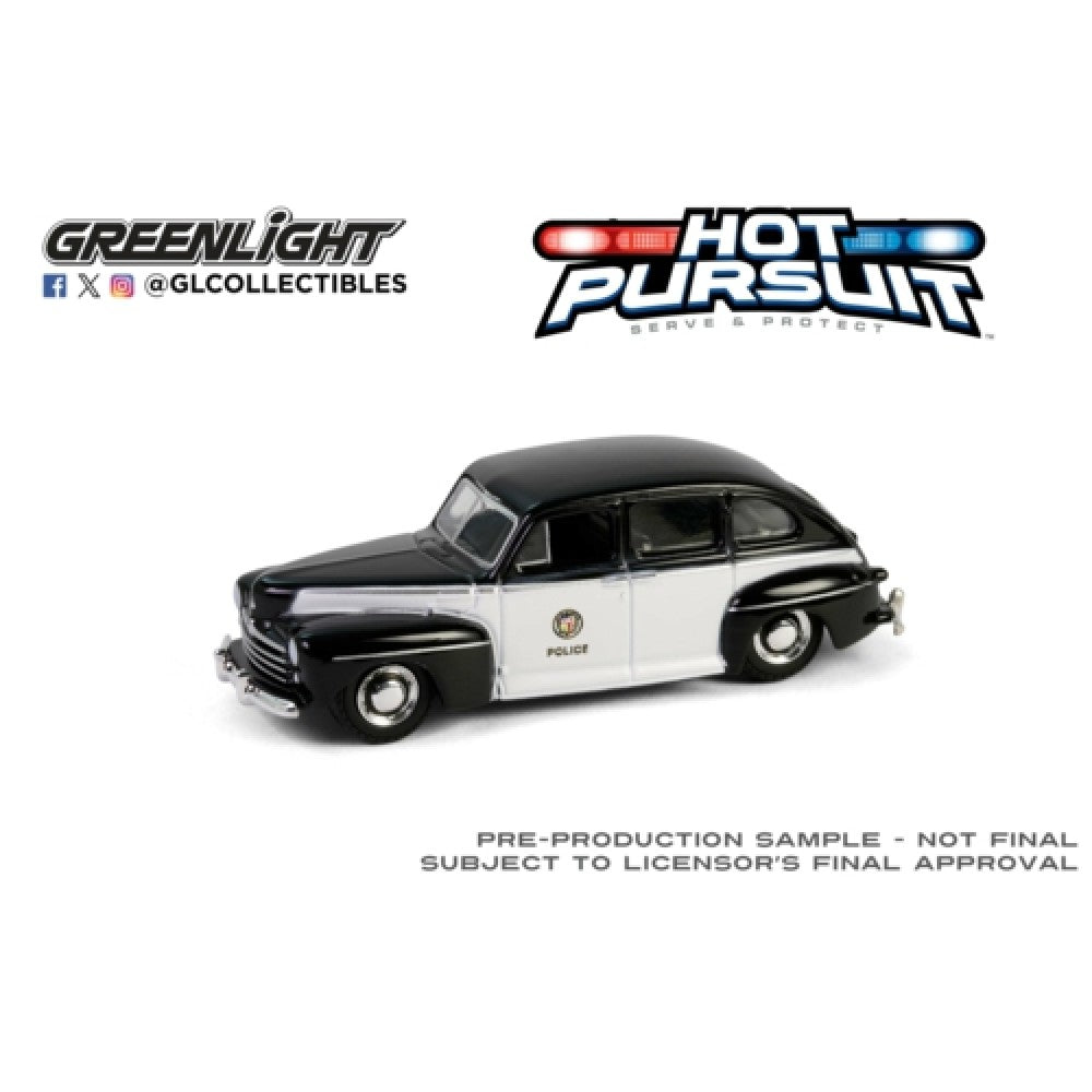THIS ITEM IS AVAILABLE TO ORDER FROM OUR SUPPLIER - 1:64 GREENLIGHT GL43040-A HOT PURSUIT SERIES 46 - 1947 FORD FORDOR - LOS ANGELES POLICE DEPARTMENT (LAPD)