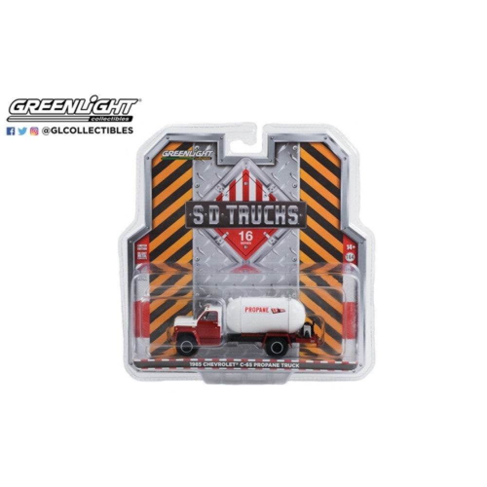 THIS ITEM IS AVAILABLE TO ORDER FROM OUR SUPPLIER - 1:64 GREENLIGHT GL45160-A S.D. TRUCKS SERIES 16 1985 CHEVROLET C-65 PROPANE TRUCK LP GAS