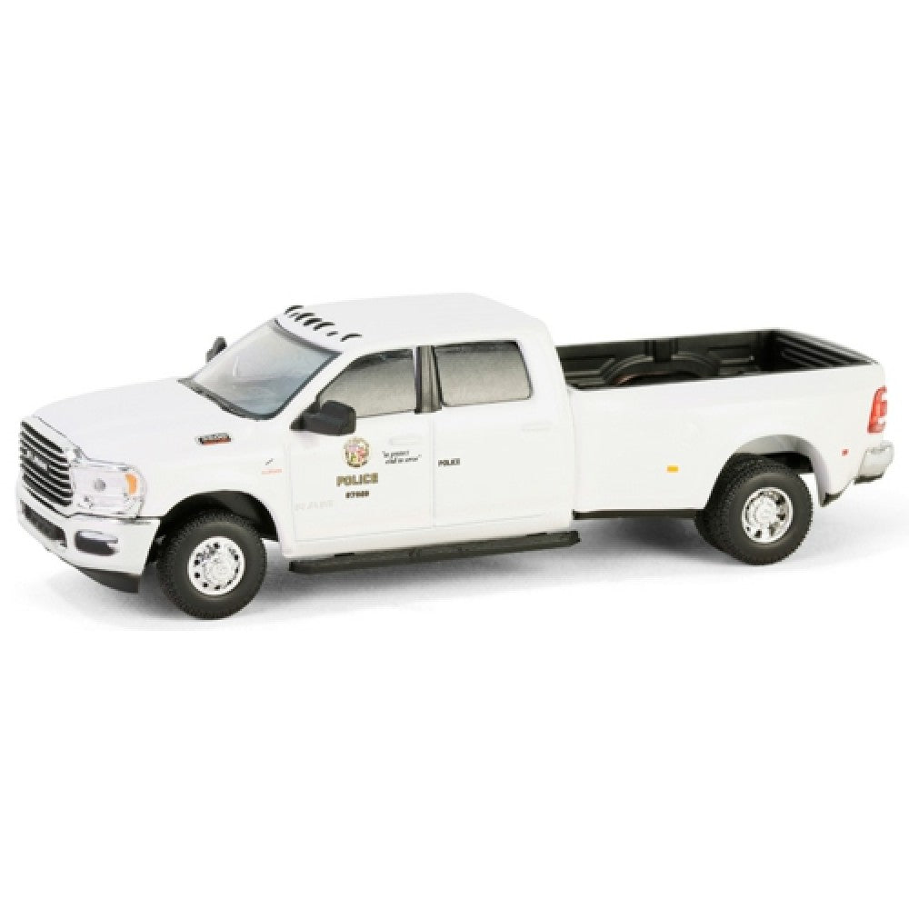 THIS ITEM IS AVAILABLE TO ORDER FROM OUR SUPPLIER - 1:64 GREENLIGHT GL46150-F DUALLY DRIVERS SERIES 15 - 2023 RAM 3500 LARAMIE DUALLY - LOS ANGELES POLICE DEPARTMENT (LAPD)