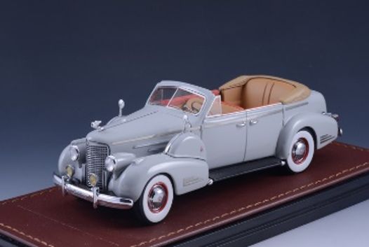 Available To Order – Cadillac V16 Series 90 Fleetwood Sedan 1938 Convertible Grey Open Top 1:43 (GLM 124503)