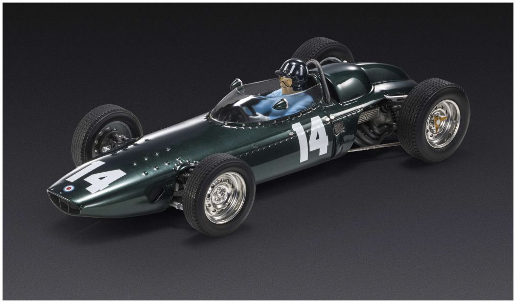 Available To Order – BRM P57 #14 Graham Hill Winner Italy GP1962 w/Figure 1:18 (GPR 124BWD)