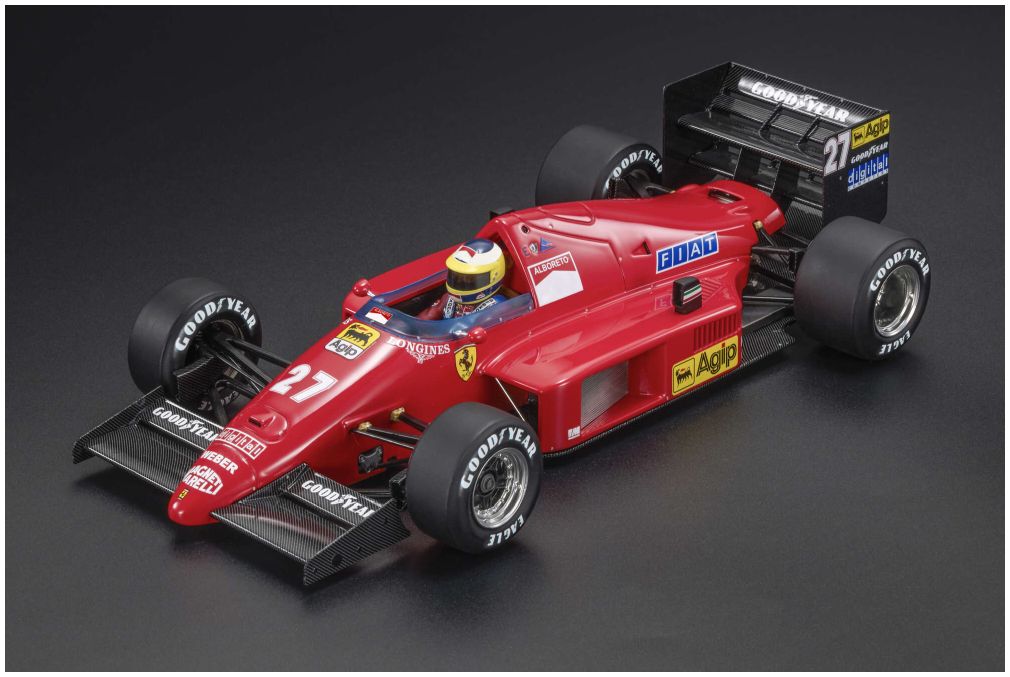 Available To Order – Ferrari F1-86B 1986 #27 Michele Alboreto 2nd Austrian GP 1986 w/Driver 1:18 (GPR 169AWD)