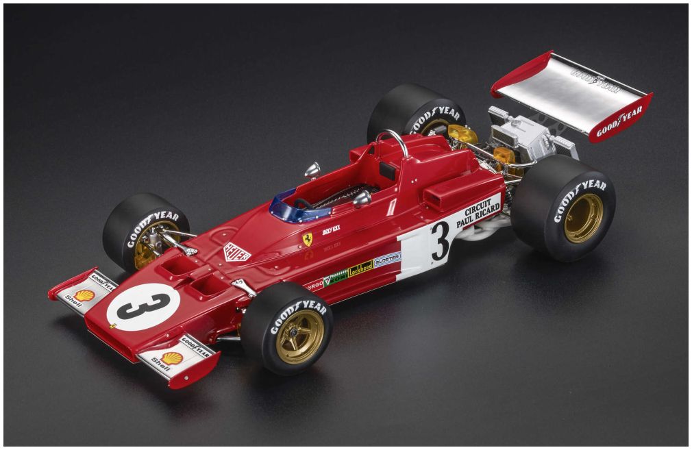 Available To Order – Ferrari 312B3 1973 #3 Jacky Ickx 5th France GP 1973 1:18 (GPR 170C)