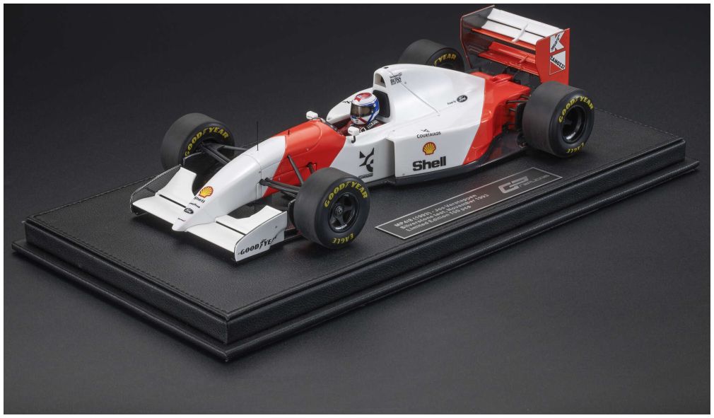 Available To Order – McLaren MP4/8 Jos Verstappen Silverstone Test w/Driver 1:18 GP Replicas Model (GPR WORLD01)