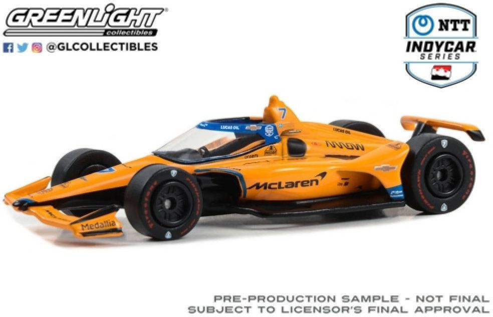 Available to Order – NTT Indycar Series 2023 #7 A.Rossi/Arrow McLaren 60th Anniversary Triple Crown Indy 1:64 (GRE 11584)