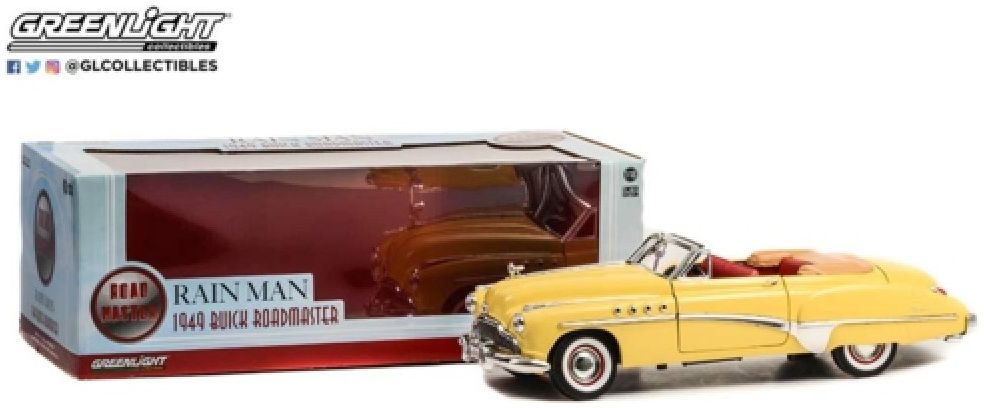 Available To Order – Buick Roadmaster Convertible 1949 'Rain Man 1988 Charlie Babbitts' 1:18 (GRE 13616)
