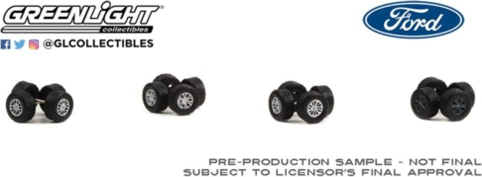 Available to Order – Wheel and Tyre Packs Series 7 13th Generation Ford F Series Auto Body Shop 1:64 (GRE 16170C)
