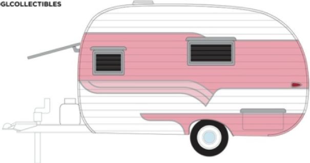 Available To Order – Catolac Deville Pink and White 1958 1:64 GreenLight Model (GRE 34140A)