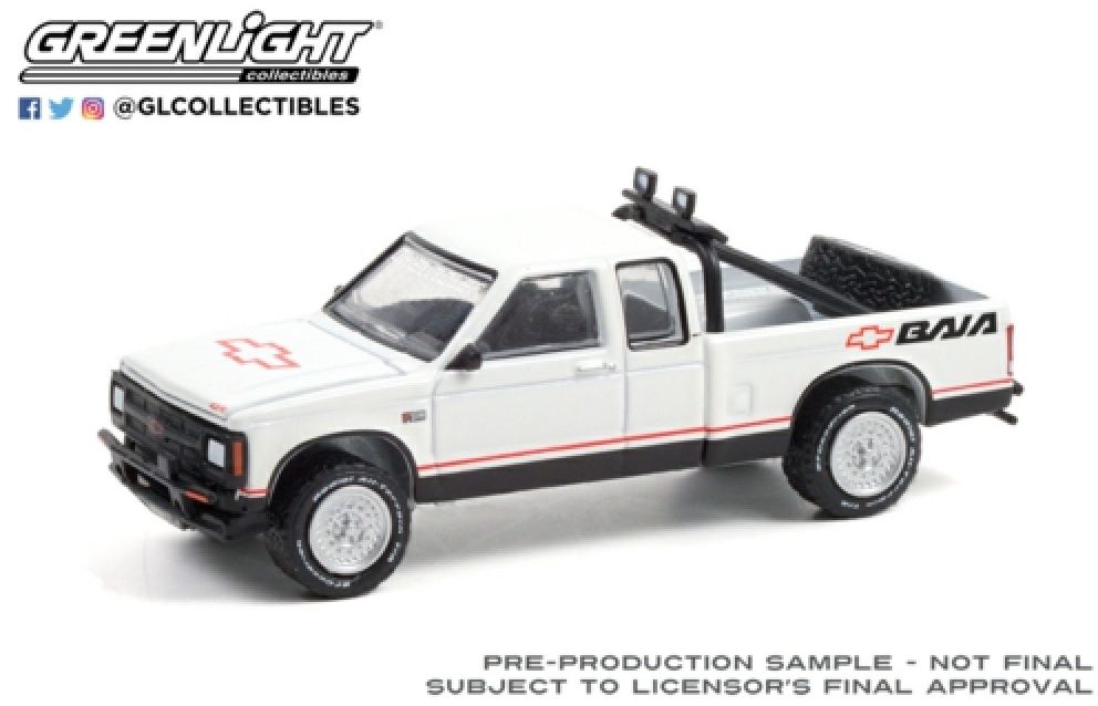 Available To Order – Chevrolet S-10 Baja Extended Cab '91 White 1:64 (GRE 35210B)