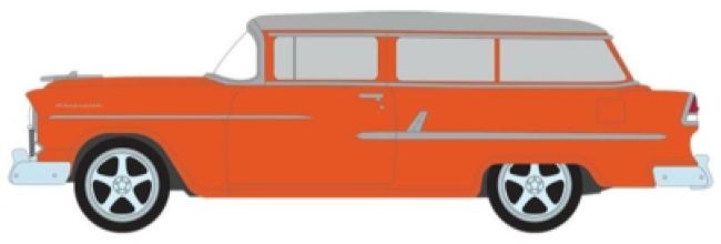 Available To Order – Chevrolet Handyman Custom Wagon Metallic Orange w/White Roof 1955 1:64 (GRE 37260A)
