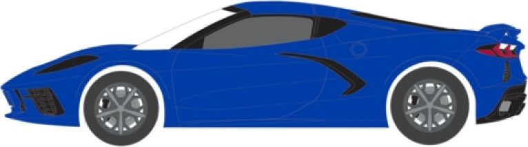Available To Order – Chevrolet Corvette C8 Stingray 2lt 2020 (LOT 1259) Rapid Blue w/Black Interior 1:64 (GRE 37290E)