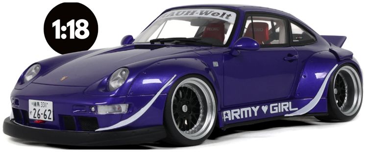 Available To Order – RWB Army Girl Purple 2015 1:18 GT Spirit Model (GTS 562)