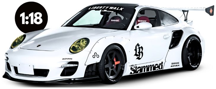 Available To Order – LB-Works Turbo White 2024 1:18 GT Spirit Model (GTS 958)