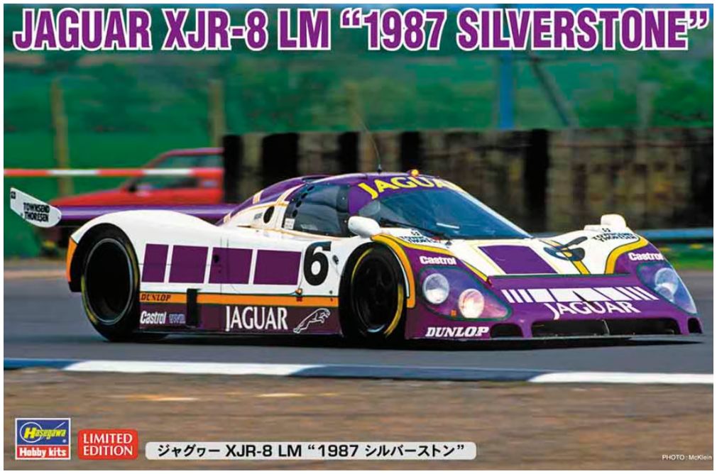 Available To Order – Jaguar XJR-8 LM Silverstone 1987 1:24 Hasegawa Model (HAS LE20615)