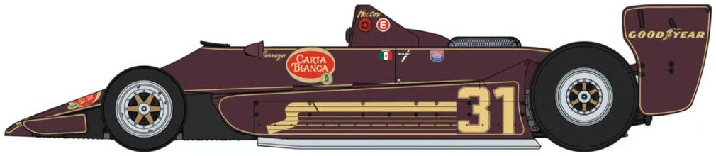 Available To Order – Lotus 79 Team Rebaque GB GP 1:20 Hasegawa Model (HAS LE20813)