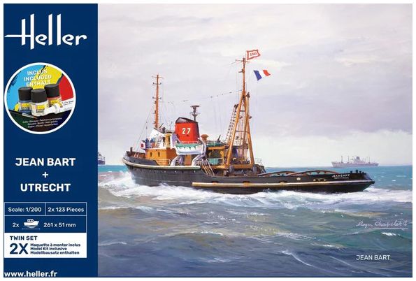Available to Order – Gift Set - Jean Bart and Utrecht Twinset 1:200 (HEL 55602)