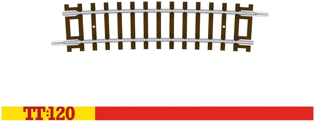 Curve - 6th Radius - 7 degree 1:120 Hornby Model