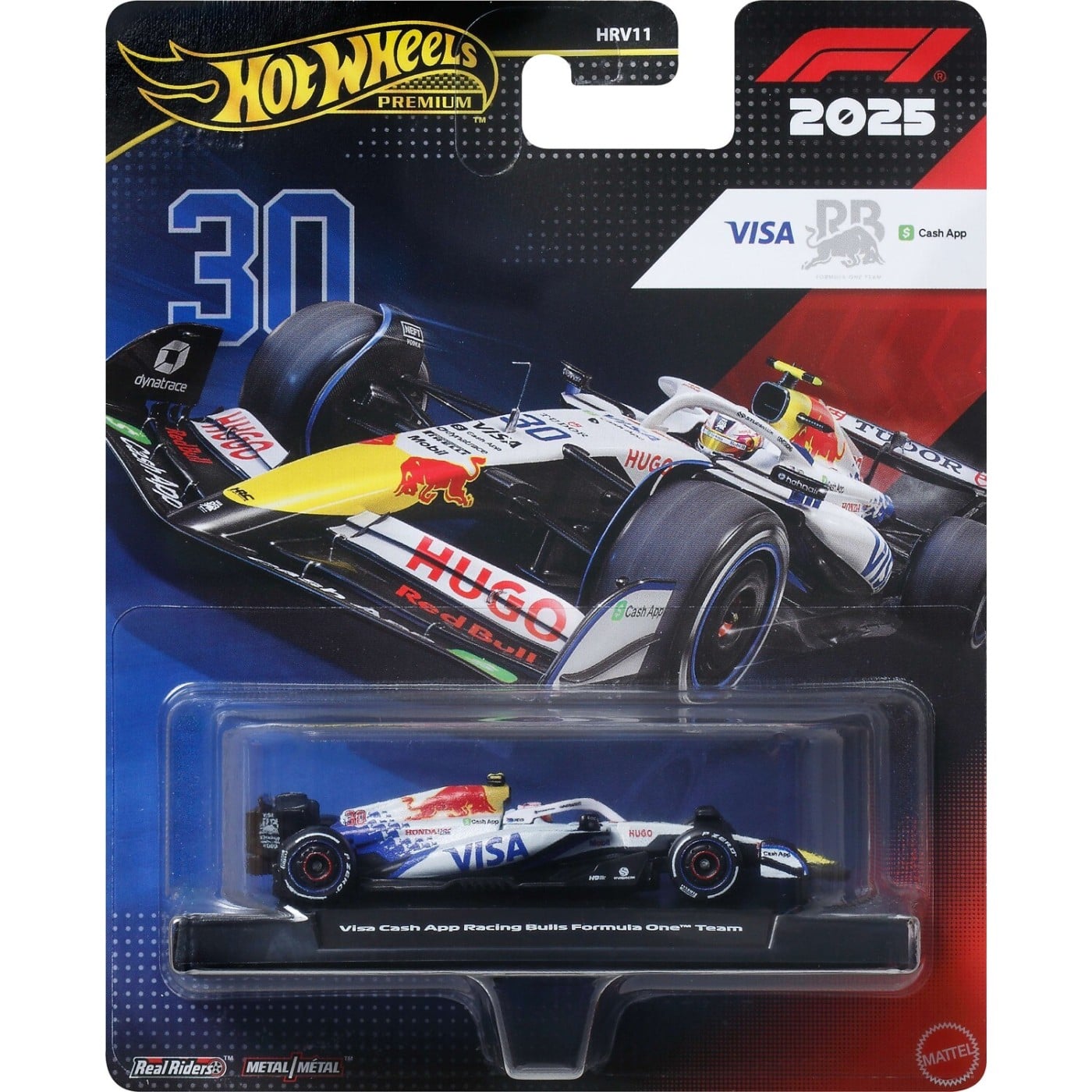 1:64 HOTWHEELS 2025 Visa Cash App Racing Bulls Formula One Team #30 Liam Lawson JKD79