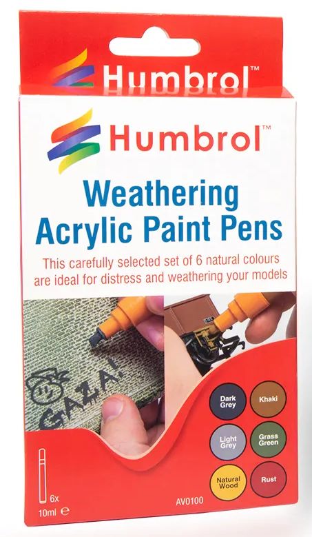 Available To Order – Humbrol weathering pens Humbrol Model (HUM AV0100)