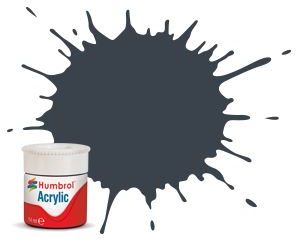 Dark Grey Matt Acrylic Potlet (Plus 30% Extra Free) 14ML Humbrol Model