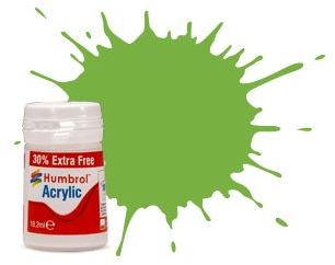 Available To Order – Lime Gloss Acrylic Potlet (Plus 30% Extra Free) 14ML Humbrol Model (HUM B0038EP)