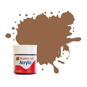 Natural Wood Matt Acrylic Potlet (Plus 30% Extra Free) 14ML Humbrol Model