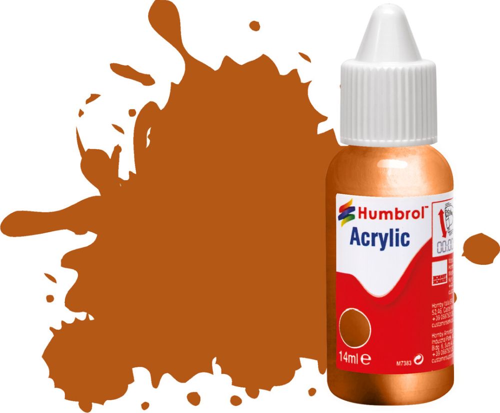 Available To Order – Bronze Metallic Acrylic Paint Dropper Bottle 14ML Humbrol Model (HUM DB0055)