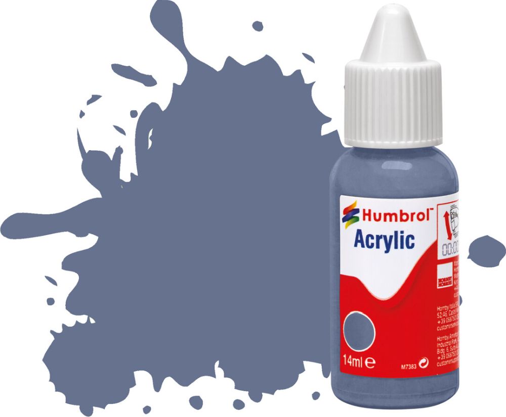 Available To Order – RAF Blue Matt Acrylic Paint Dropper Bottle 14ML Humbrol Model (HUM DB0096)