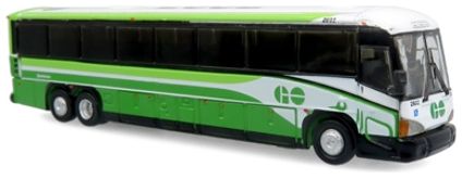 Available to Order – MCI D4505 Coach GO Transit 1:160 (ICO 1600572)