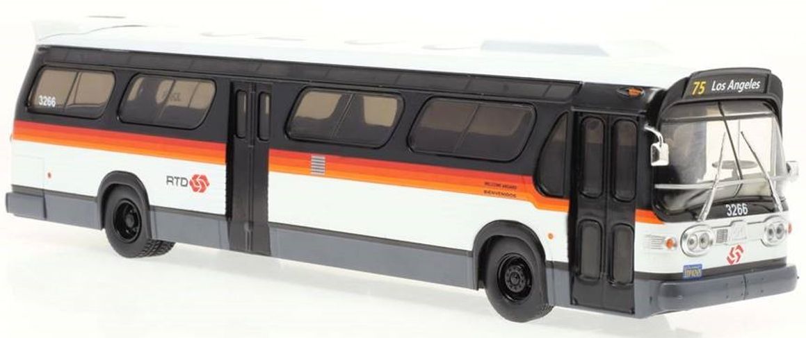 Available to Order – GM TDH 5303 Transit Bus Los Angeles RTD Rapid Transit District Bandit Scheme 1:43 (ICO 430293)