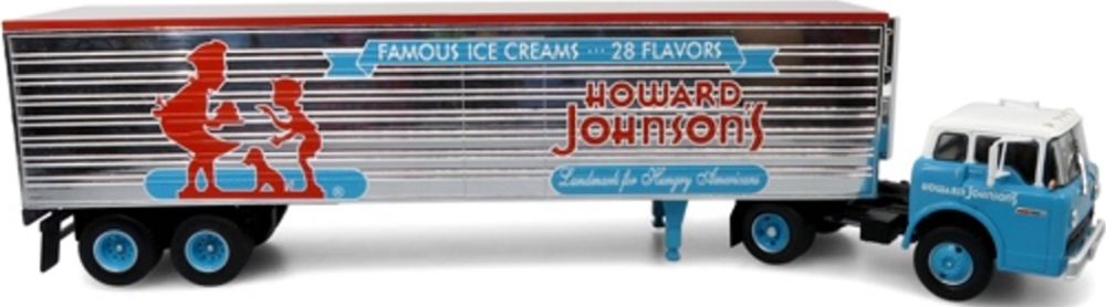 Available To Order – Ford C Series Cabover Truck 1994 w/Reefer Trailer Howard Johnson's 1:43 (ICO 430432)