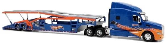 Available to Order – Peterbilt 579 w/Car Carrier Blue 1:64 (ICO 640527)