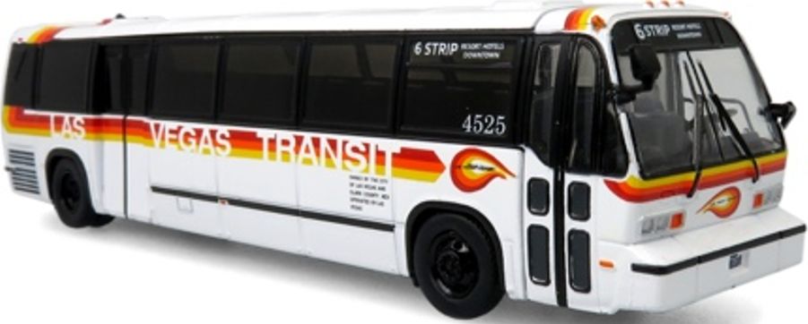 TMC RTS Transit Bus 1999 Las Vegas Transit 6 Strip Resort Hotels 1:87 – diecast model