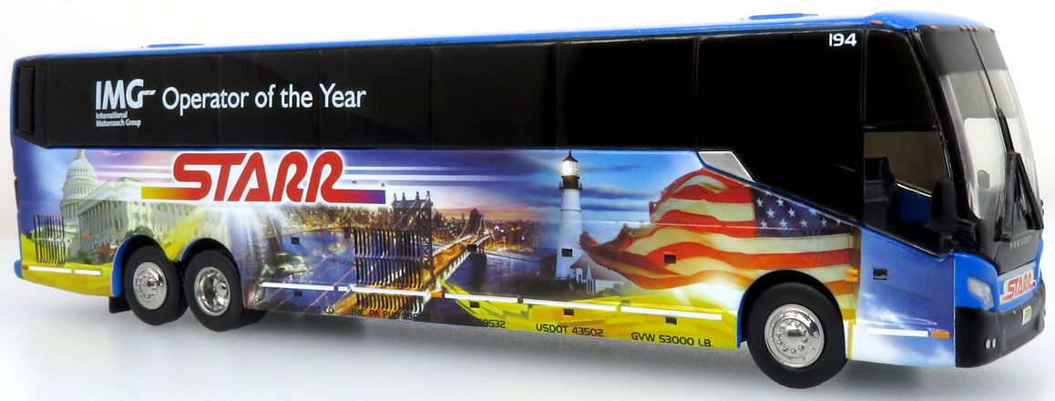 Prevost H3-45 Coach Starr Tours 1:87 – diecast model
