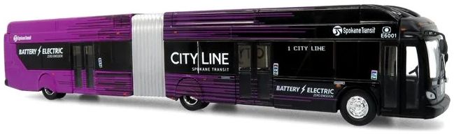 NFI Xcelsior XE60 5-Door Articulated Transit: Spokane Transit 1:87 – diecast model