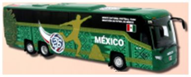 Available To Order – Scania Touring HD Coach Mexico National Soccer Team 1:87 Iconic Replicas Model (ICO 870718)