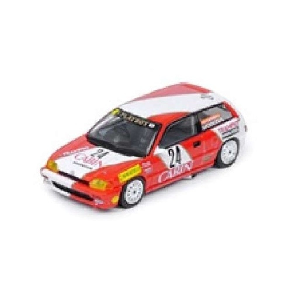 Available To Order – 1988 Honda Civic Si E-AT Cabin 24 Tomohiko Tsutsumi 2nd 1600cc Class Macau Guia Race, Red/white 1:64 Inno64 Model (IN64EATMGP21CB)