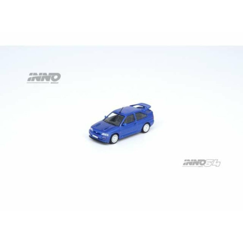Available To Order – Ford Escort RS Cosworth Blue RHD Oz Wheels 1:64 Inno64 Model (IN64FERSBLU-ROZ)