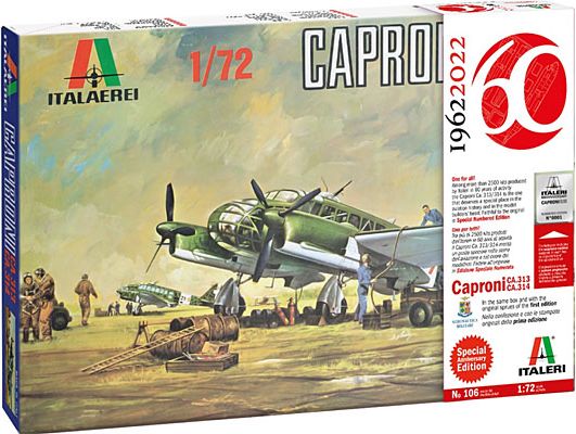 Available To Order – Caproni CA 313/314 Limited Edition 1:72 Italeri Plastic Kits Model (ITA 106)
