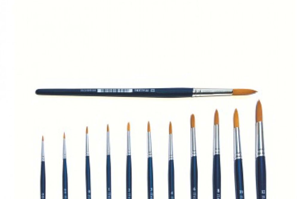 0/5 Synthetic Round Brush with Brown Tip Italeri Plastic Kits Model