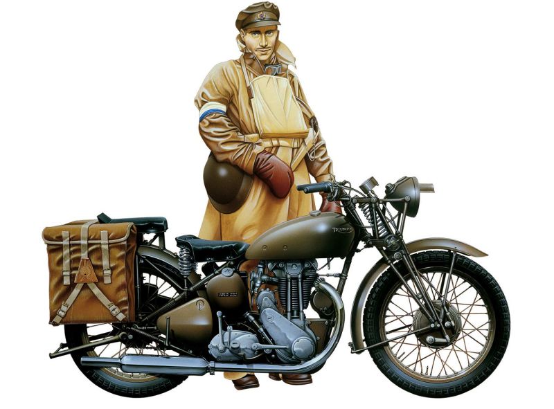 Triumph 3HW 1:9 Italeri Plastic Kits Model