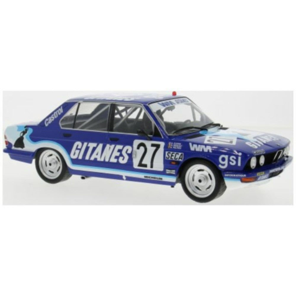 PRE ORDER STOCKS DUE DECEMBER 2025 / JANUARY 2026 1:18 IXO IX18RMC183B BMW 528I (E28) 24H SPA 1982 NO.27 A.CUDINI H.REGOUT/A.PELTIER