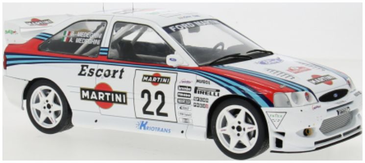 Available To Order – Ford Escort WRC Rallye Sanremo 1998 #22 A.Medeghini/B.Medeghini-Capoferri 1:18 (IXO 18RMC171B)