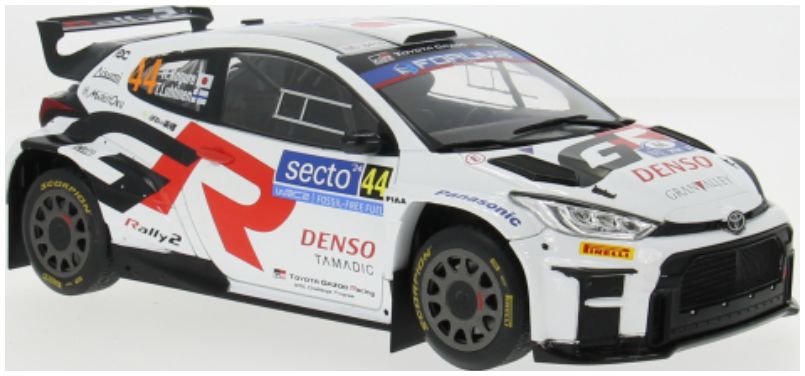 Available to Order – Toyota GR Yaris Rally2 Rally WM Rally Finland 2024 #44 H.Kogure/T.Luhtinen 1:18 (IXO 18RMC212B)
