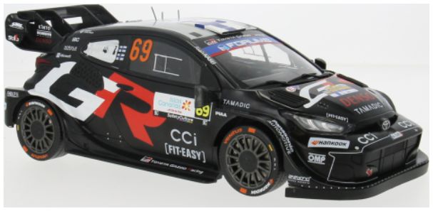 Available to Order – Toyota GR Yaris Rally1 Rally Islas Canaris 2025 #69 Rovanpera/Halttunen 1:18 (IXO 18RMC249A)