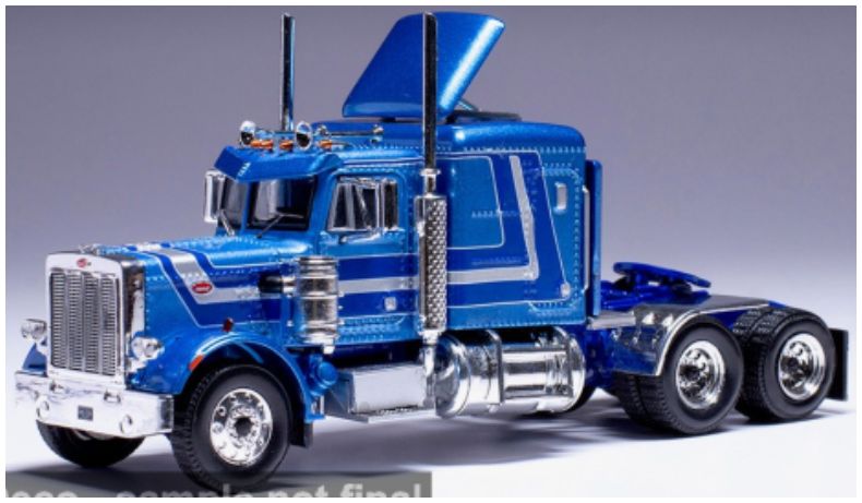 Available to Order – Peterbilt 359 Blue 1973 1:64 IXO Model (IXO 64TR010B)