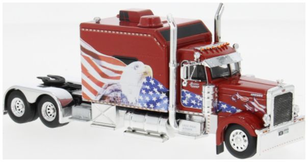 Available to Order – Peterbilt 379 Custom Red 2002 1:64 IXO Model (IXO 64TR016A)