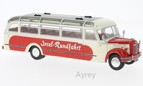 Available To Order – Borgward BO 4000, beige/red, 1952 1:43 IXO Model (IXO BUS014)