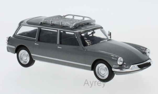 Available To Order – Citroen ID 19 Break Metallic Grey 1960 1:43 IXO Model (IXO CLC326)