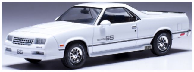 Available To Order – Chevrolet El Camino SS White 1987 1:43 IXO Model (IXO CLC560)